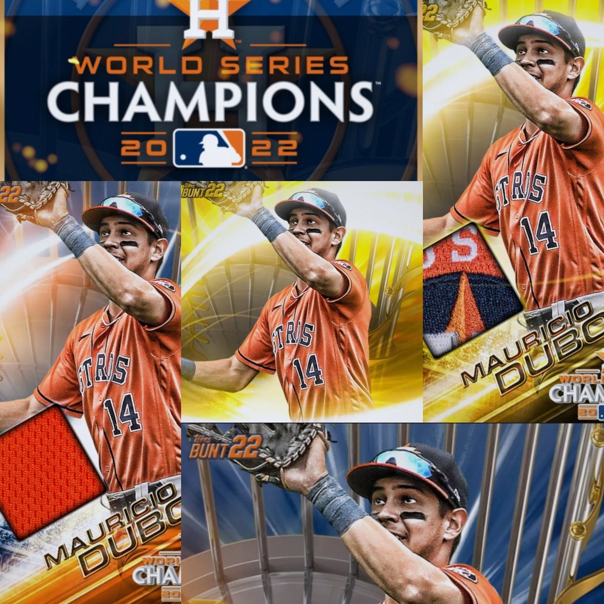 NORCALBROWNSFAN's tweet image. Got all 4 @Mauriciodubon10 World Series Champions cards uncommon-super rare on @ToppsBUNT I'll always be a fan of his, he's such a great guy. I'm so happy for him🏆 #digitalcardcollecting #Honduras #forevergiant