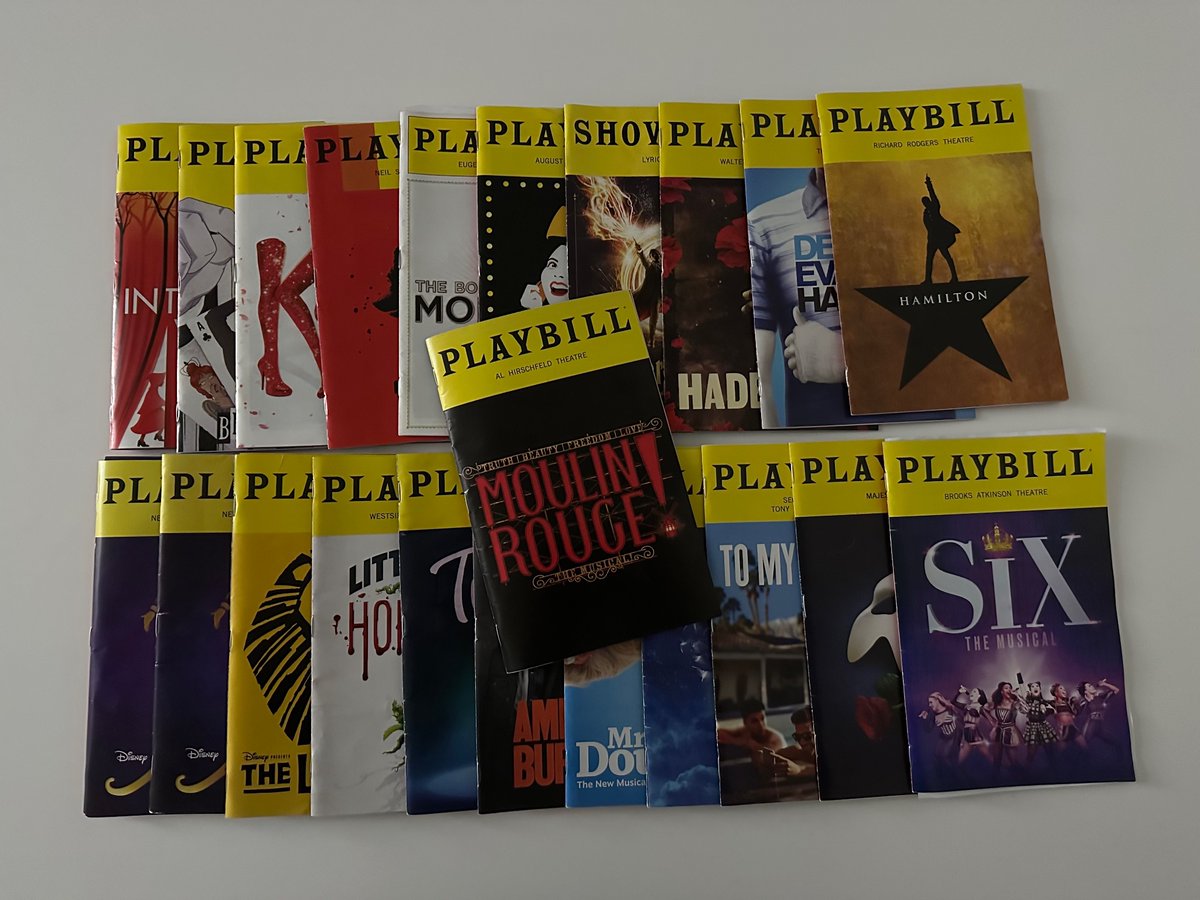 Exactly one year ago I came to NYC… today I saw my 21st show on Broadway 😀