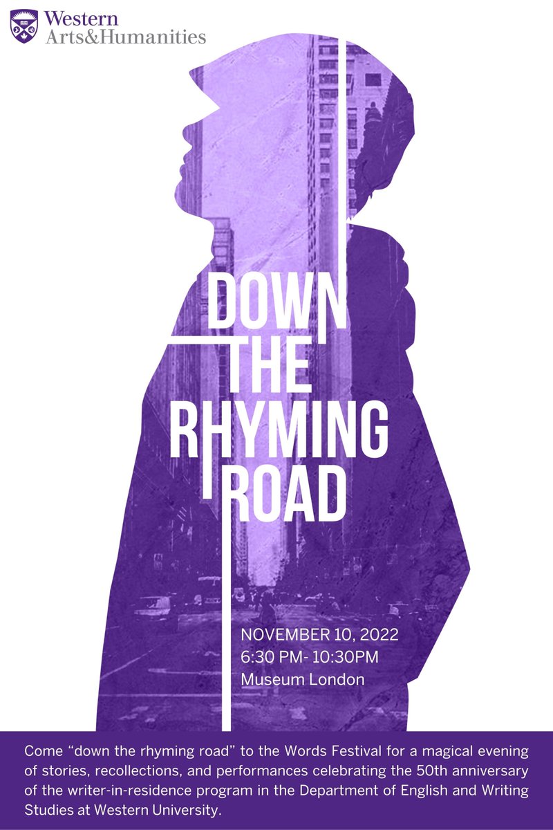 poetrylondon_ca's tweet photo. On Thurs Nov 10, @westernuEnglish celebrates 50 years of its Writer-in-Residence program @WordsLDN! 

Readings by @janetmarieroger @ivancoyote &amp; @matthewd_writes -- it's sure to be a memorable night.

Registration is open to all #ldnont here: https://t.co/Na7et6FUXl https://t.co/cSbdq0ALMm