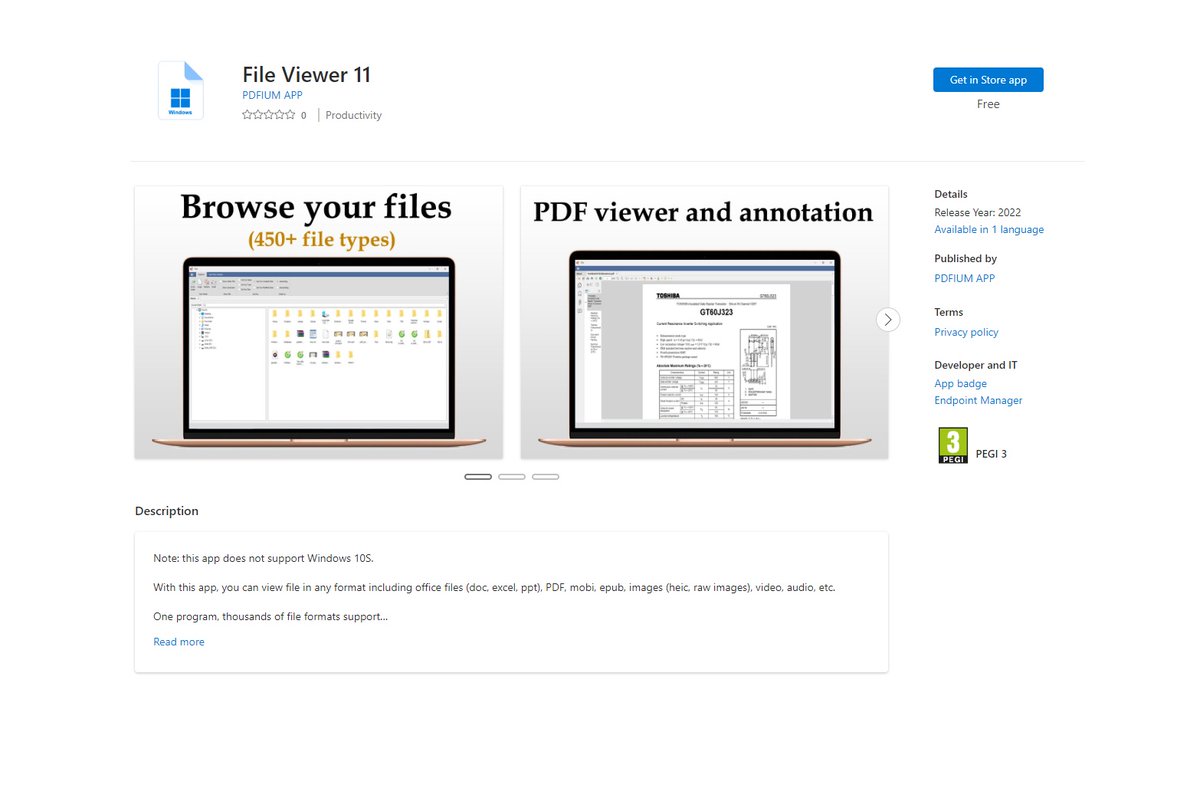 CAStenman's tweet image. File Viewer 11, is App of The Day on myAppFree   bit.ly/3hz5XFq    #Windows10 #myAppFree #FileViewer