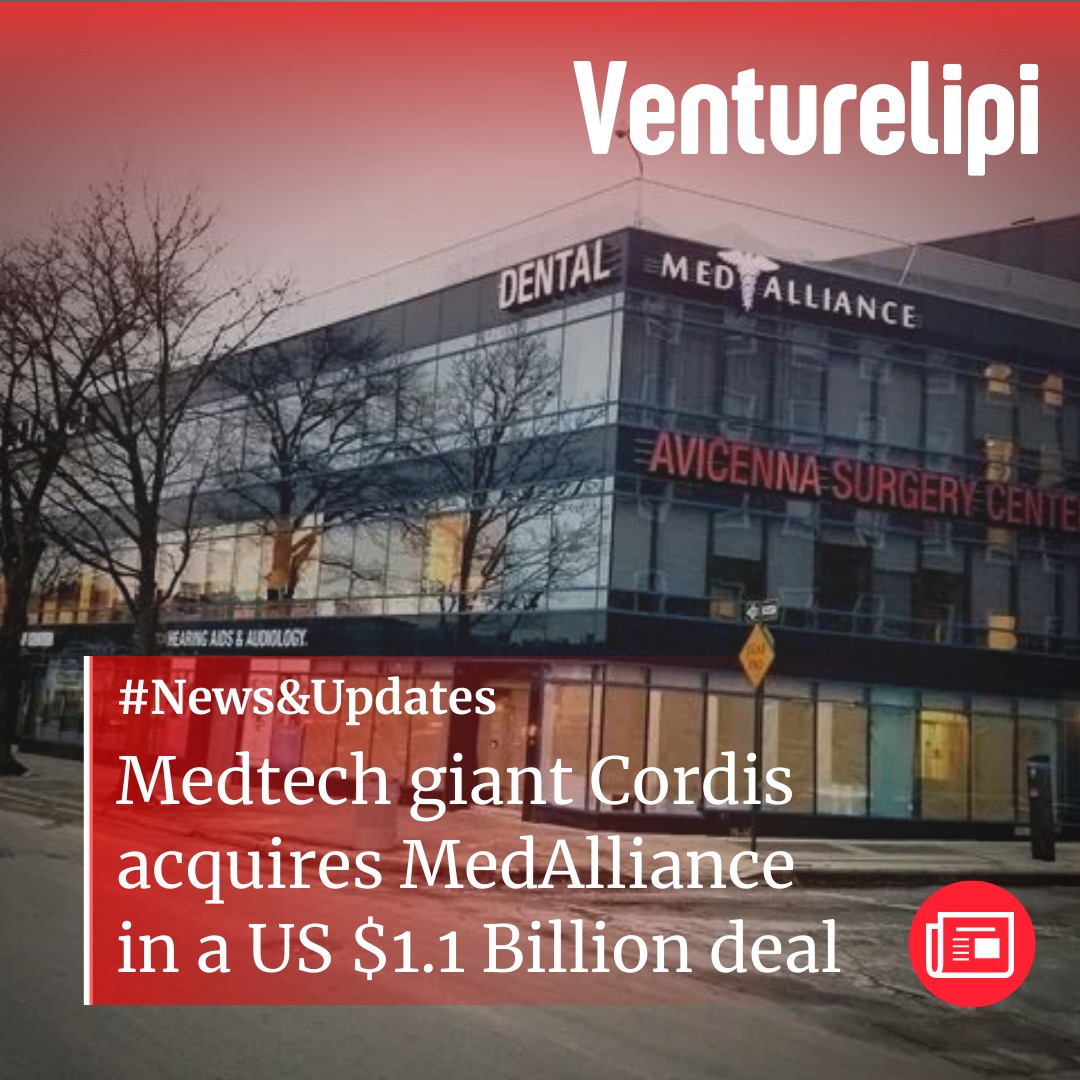 VentureLipi's tweet photo. #EcosystemUpdates: Medtech giant Cordis acquires MedAlliance in a US $1.1 Billion deal

#Venturelipi #VLUpdates #MedTech #Cordis #MedAlliance #Startups #Deal https://t.co/r4sHPdQmRf