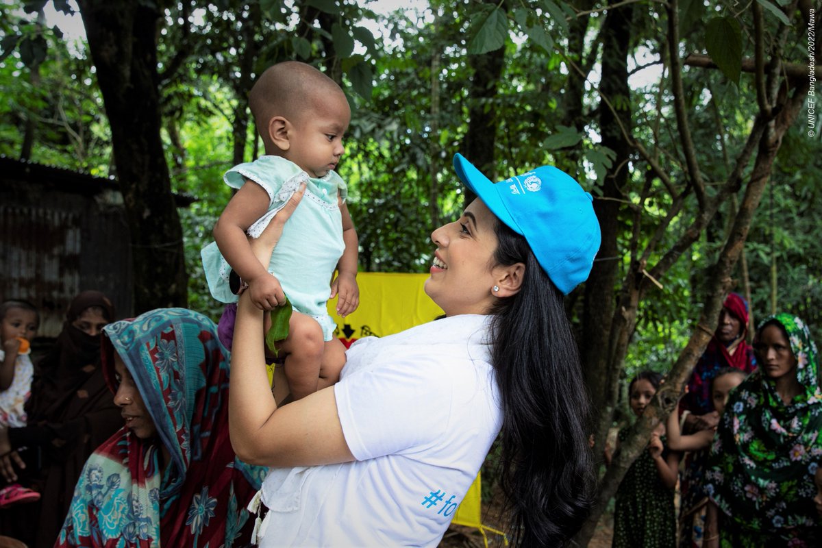 Happy birthday to our National Ambassador @Mim_Bidya! 💙 Thank you for being a champion #ForEveryChild in Bangladesh!✨🙏