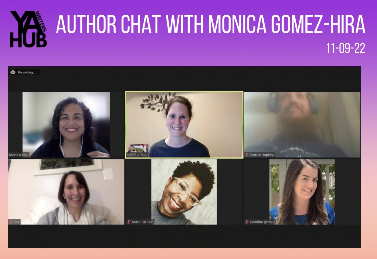 Thank you <a href="/MardouLedger/">MG Hira⁷</a> for chatting with us tonight about your book, your process, and book 2- coming soon!  Thank you @JenKaulWrites for hosting! We appreciate you both!  

You can get Monica’s book ONCE UPON A QUINCEANERA here: bit.ly/3UnE2qB
#ya #yahub #yalit