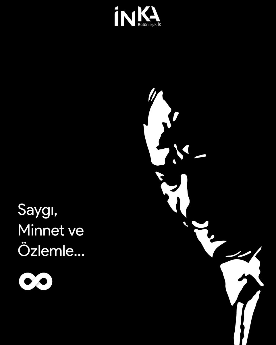 Cumhuriyetimizin Kurucusu Gazi Mustafa Kemal Atatürk'ü Saygı, Minnet ve Özlemle Anıyoruz... 10 Kasım 193∞ #İNKAİK #10Kasım #MustafaKemalAtatürk