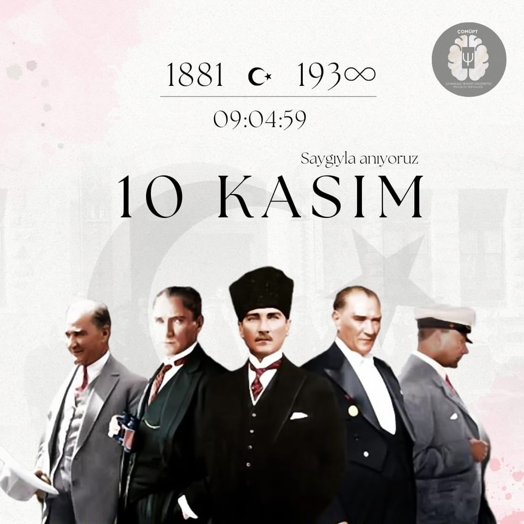 "Benim naçiz vücudum elbet bir gün toprak olacaktır , ancak Türkiye Cumhuriyeti ilelebet payidar kalacaktır."

Saygı , özlem ve minnetle anıyoruz✨❣️
#Sensiz84YılÖzlemle