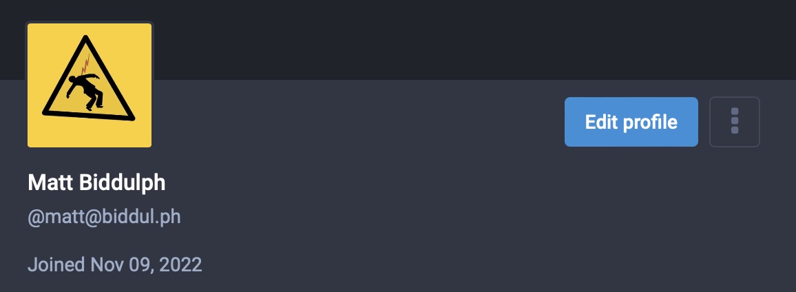 at last, a real use for my vanity domain - @matt@biddul.ph