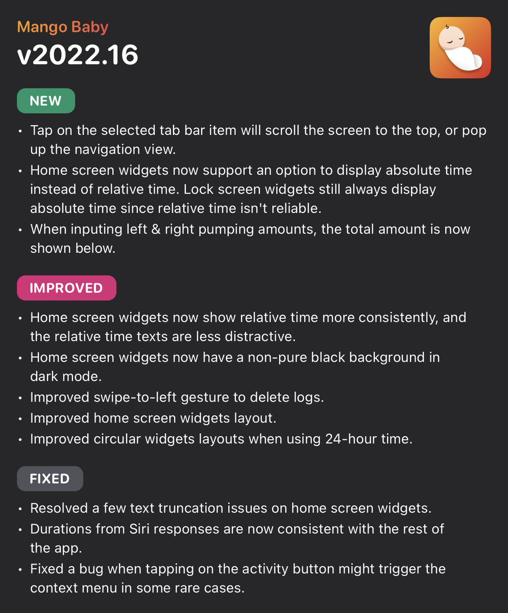 Mango Baby: Newborn Tracker with Siri 🥭👶 tweet media