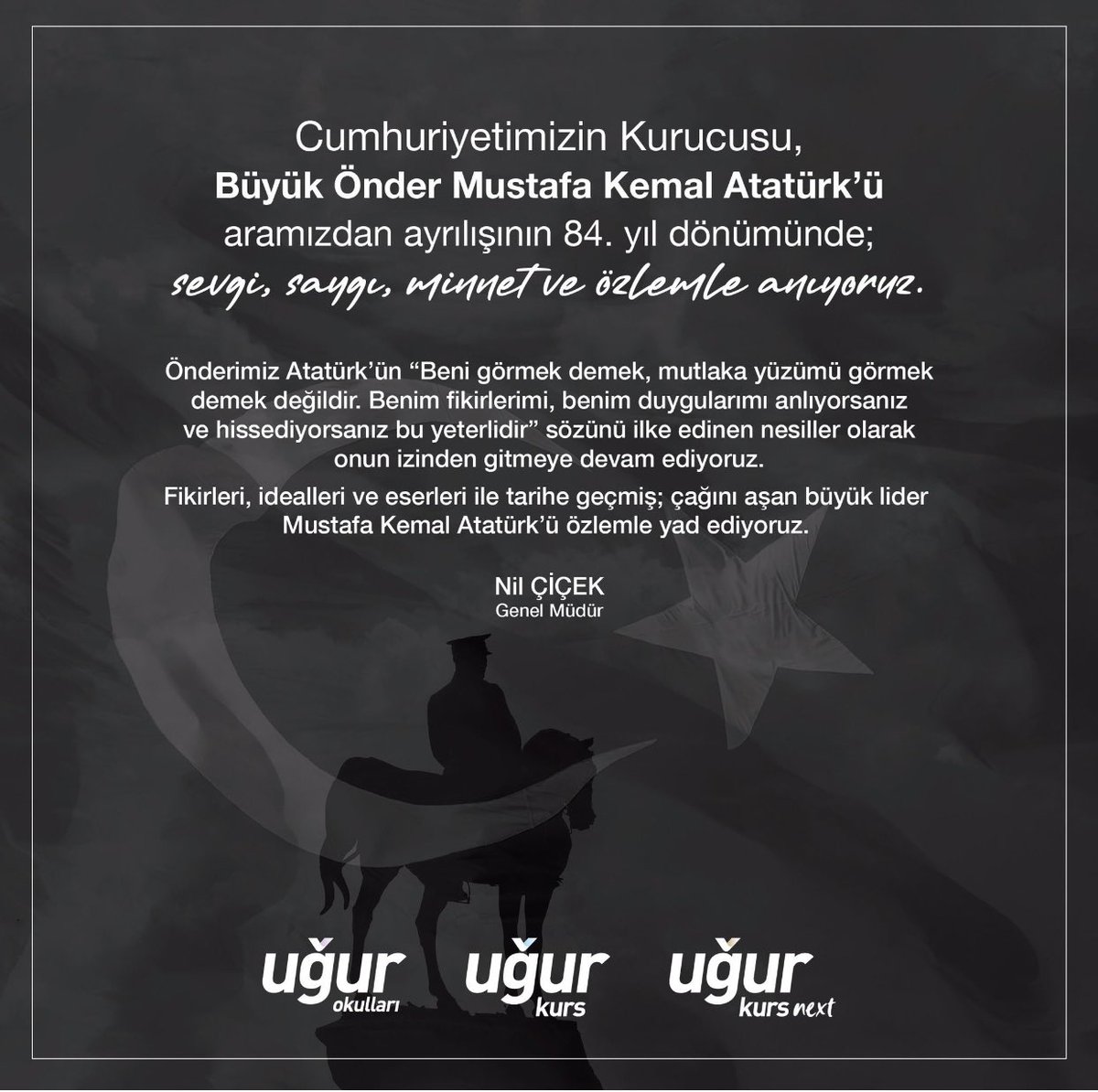Saygı ve minnetle anıyoruz…🖤