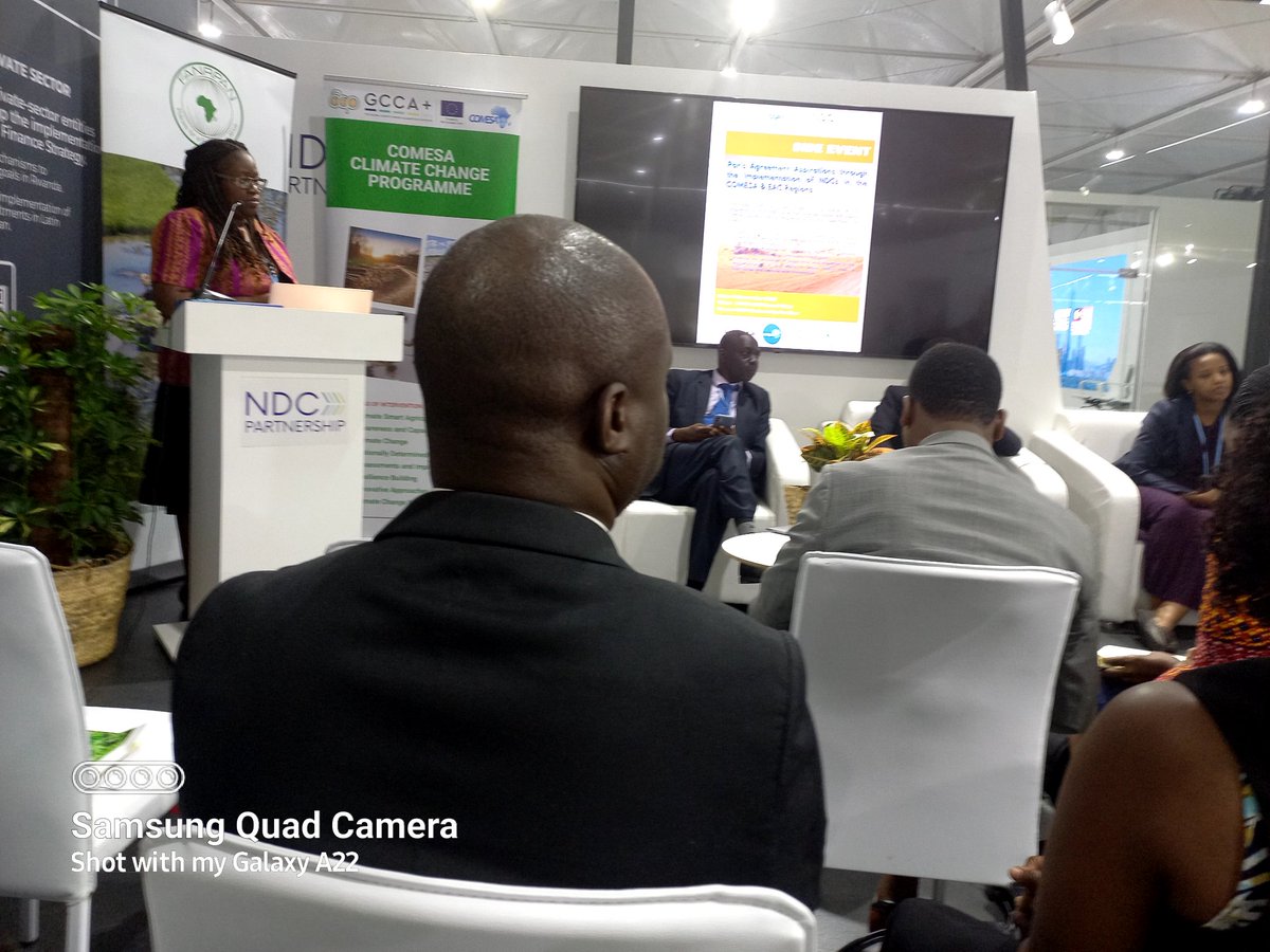 arin_africa's tweet photo. #COP27 African countries need sustainable climate support on climate finance.

At the @ndcpartnership pavillion, Dr @bhimadhi of @IDRC_CRDI stressed  the need for sustainable and impactful capacity building models for Africa on climate finance.

The @IDRC_CRDI remains committed. https://t.co/h79u3mYWmM