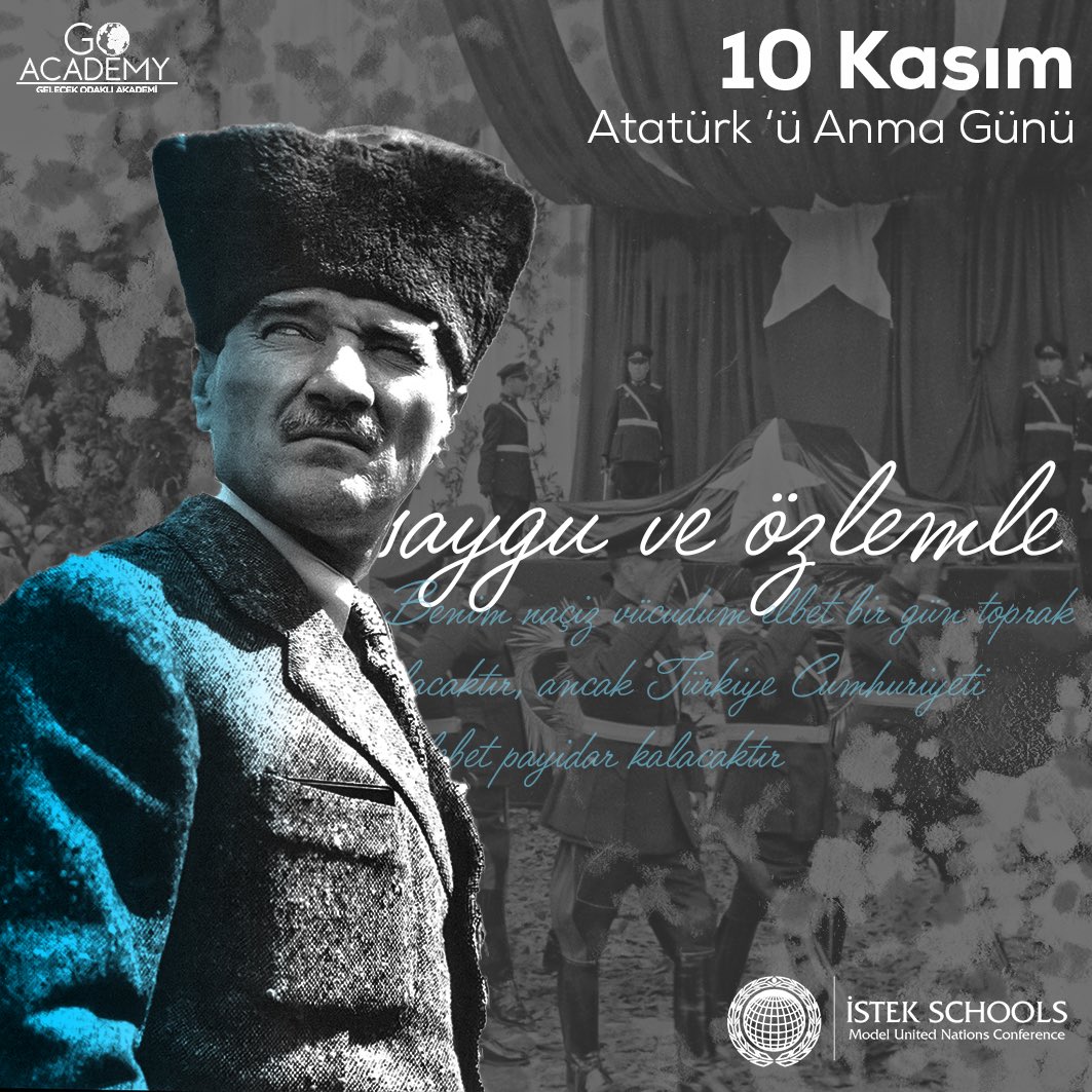 istekmun's tweet photo. On 10th of November 1938 we lost our great leader Mustafa Kemal Atatürk. He was a Turkish field marshal, revolutionary statesman, author and the founding father of the Republic of Turkey. https://t.co/99AfKCPA0e