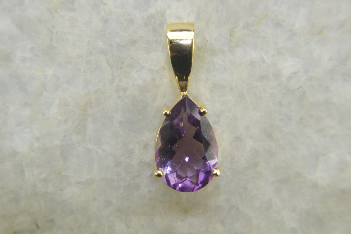 Natural Amethyst Gemstone Pendant Pear Shape 14K Gold #etsy #anniversary #valentinesday #floral #leaf #amethyst #women #gemstone #pendant #amethystpendant #gold #gemstonependant #amethystNecklace #Trending #shopmycloset #ad #art #handmade #Online  etsy.me/3UnHwt7