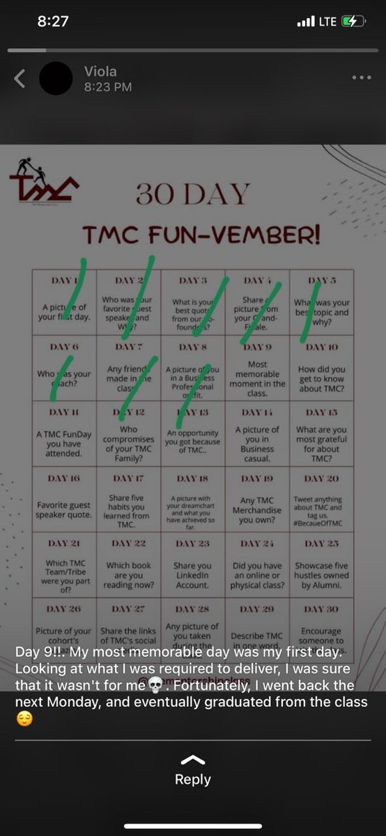 Mentorshipclass's tweet photo. Day 9/30 - Most memorable moment in the class. @Mentorshipclass
#TheMentorshipClass
#TMCFunvember https://t.co/xMjKHJP9z8