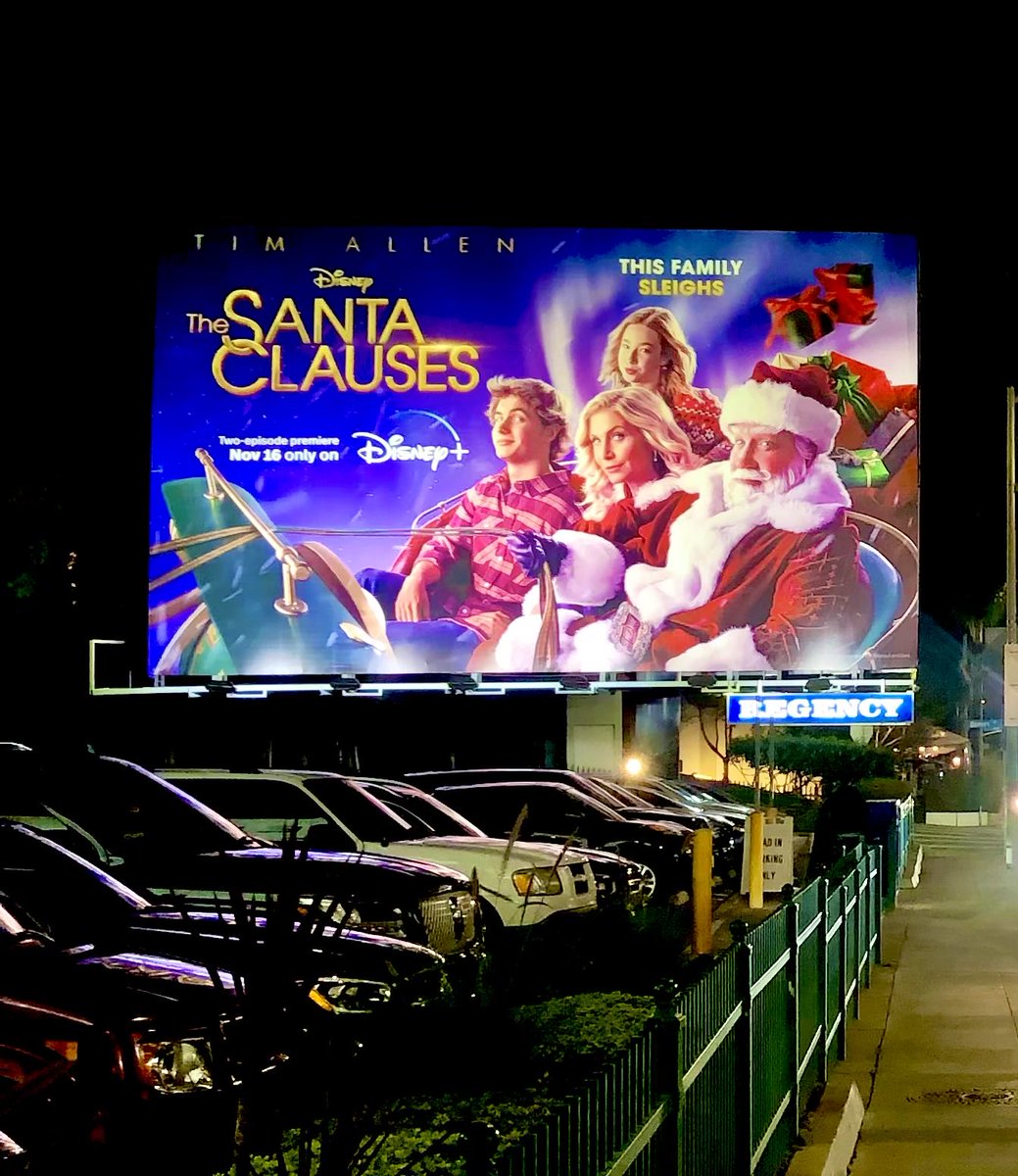 Look who I saw on my way home from work tonite. My old buddy Santa with his family. This new story begins Nov 16. Ho Ho Ho!