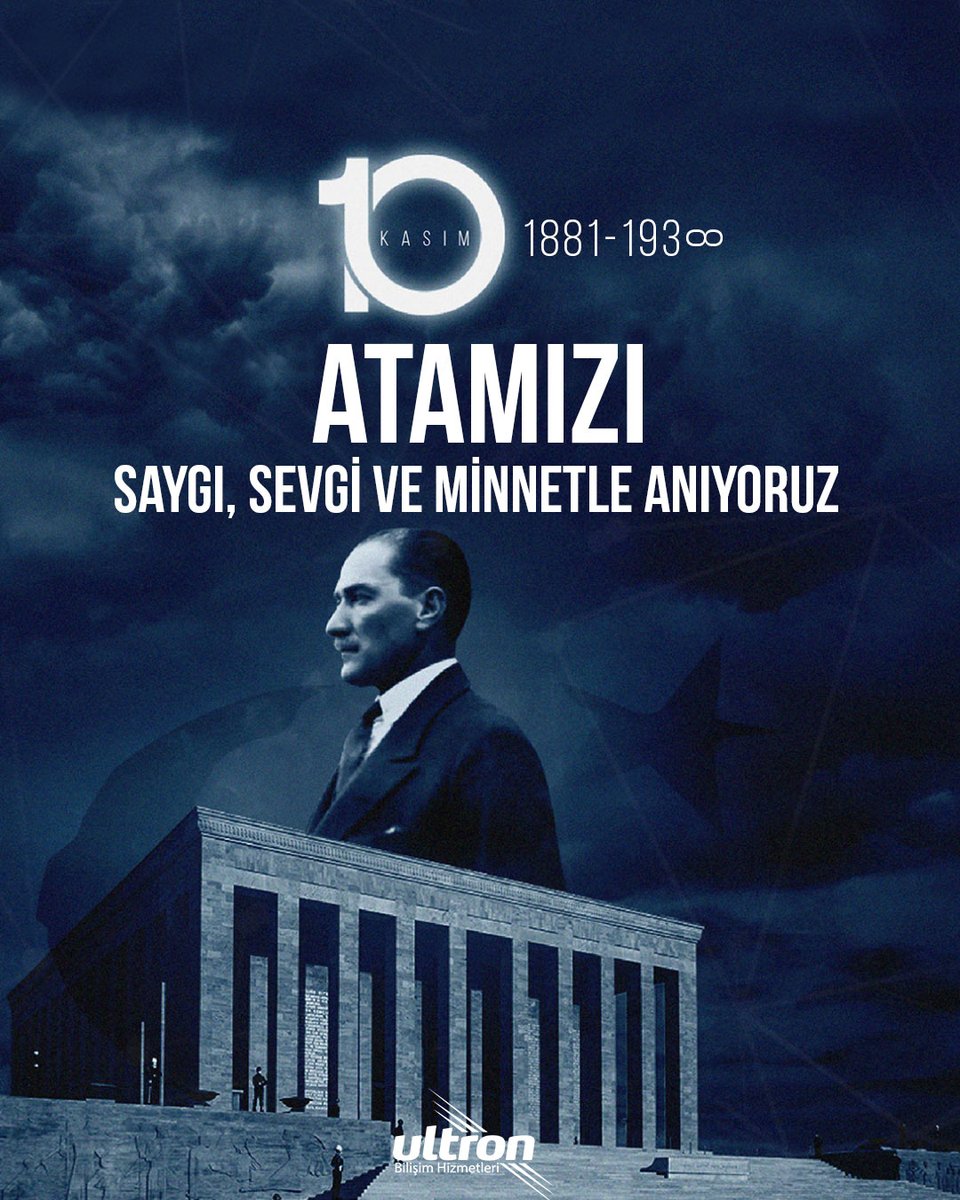 Atamızı saygı, sevgi ve minnetle anıyoruz.. 1881-193∞ 

#10Kasım