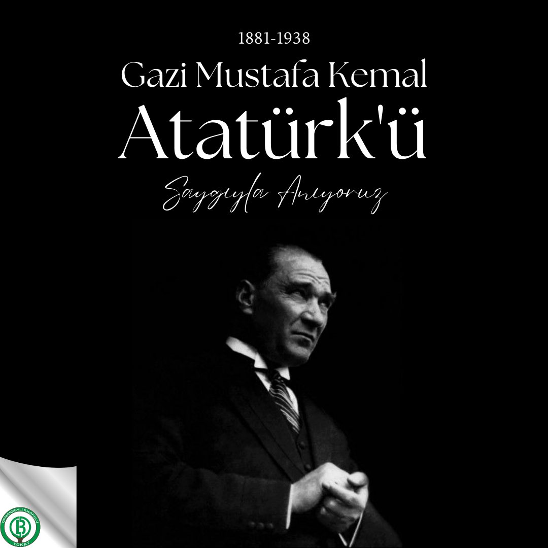 Cumhuriyetimizin Kurucusu, Bağımsızlığımızın Mimarı, Başöğretmenimiz, Ulu Önder Gazi Mustafa Kemal Atatürk’ü aramızdan ayrılışının 84. yıl dönümünde; saygı, şükran ve rahmetle anıyoruz. 
<a href="/tokatmem/">Tokat İl Milli Eğitim Müdürlüğü</a> <a href="/ahmetozdemirmem/">Ahmet Özdemir</a> #10Kasim