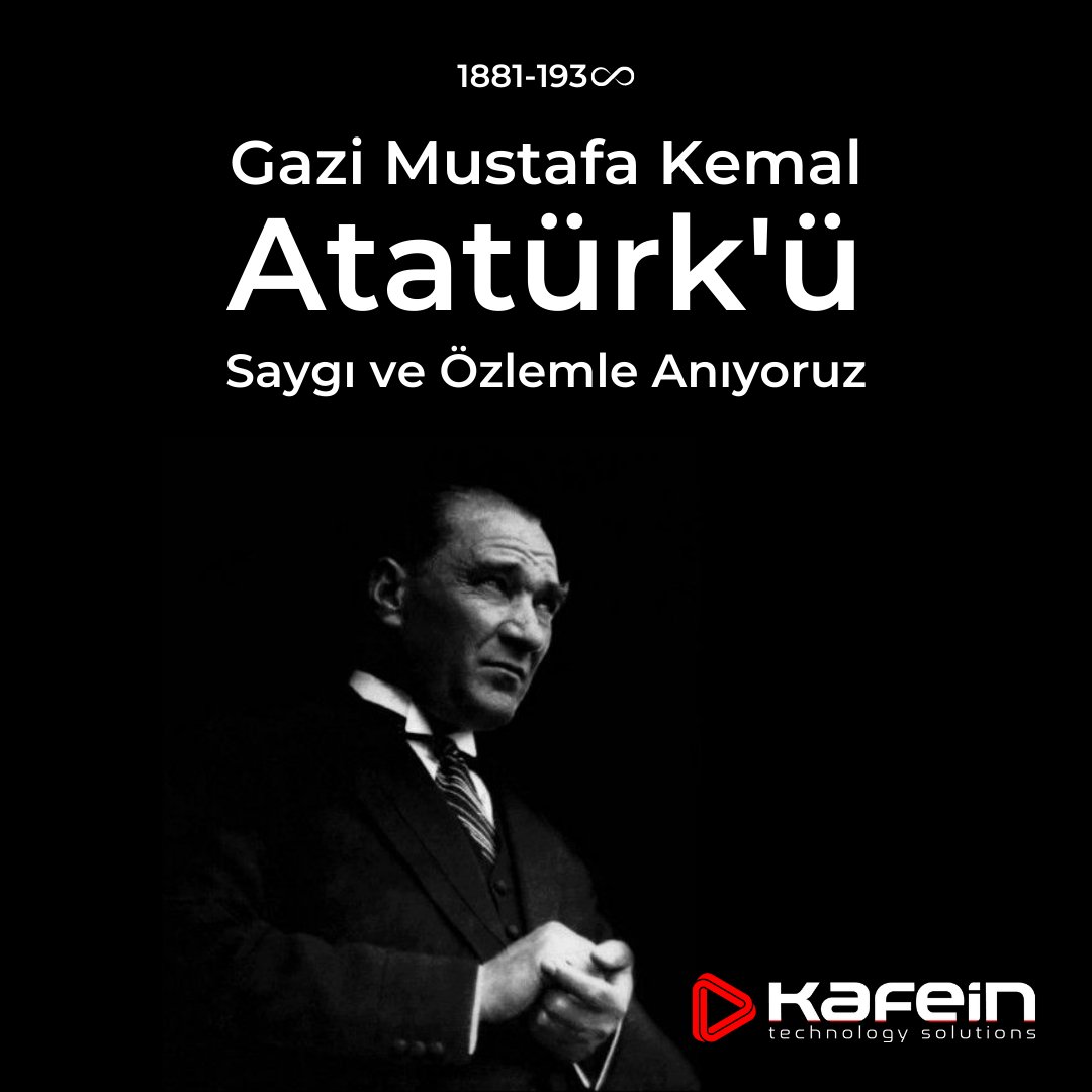 KafeinC's tweet photo. Cumhuriyetimizin kurucusu Ulu Önder Gazi Mustafa Kemal Atatürk'ü sonsuz sevgi, saygı, minnet ve özlemle anıyoruz.

#10Kasım https://t.co/5xW5mDTVJs