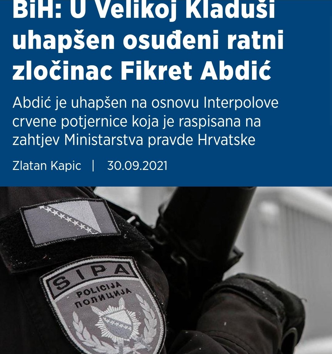AranAranovic's tweet photo. @caitos3 @schele01 @MSrebrenice Hahhaha pa ti se takodje pozivas na rijeci osudjenog ratnog zlocinca. https://t.co/wPRVs15vRH
