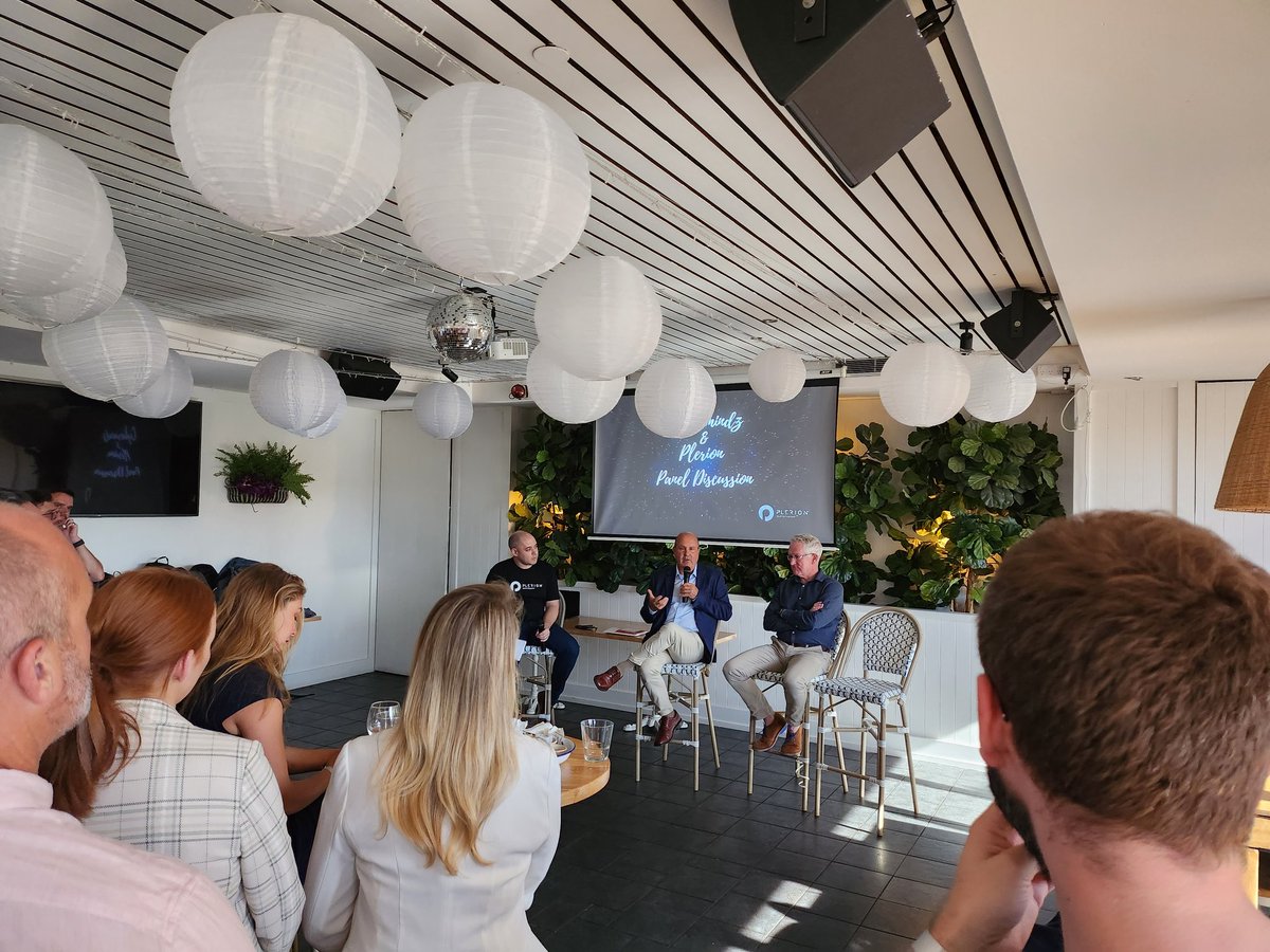 At <a href="/PlerionHQ/">Plerion</a> launch event today!
So proud to have collaborated with this great team from day one through to now

#cybersecurity #databricks