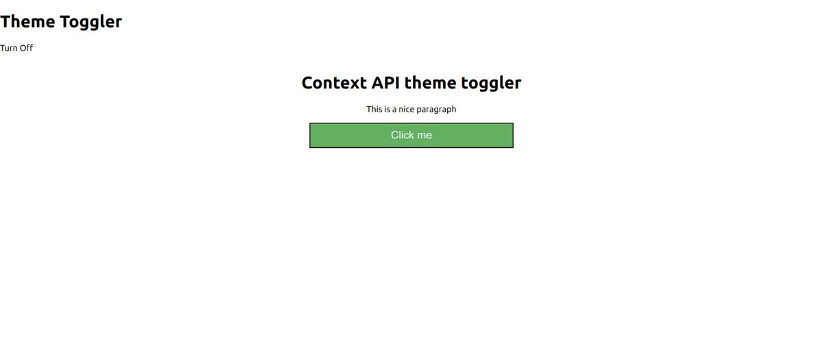 saadat_1997's tweet image. Day 02 #100DaysOfCode
Built a small⚛️React project.
Learning Context API.👨💻
Theme Toggler - Switches from light mode to dark mode and vice versa.
#iwritecode