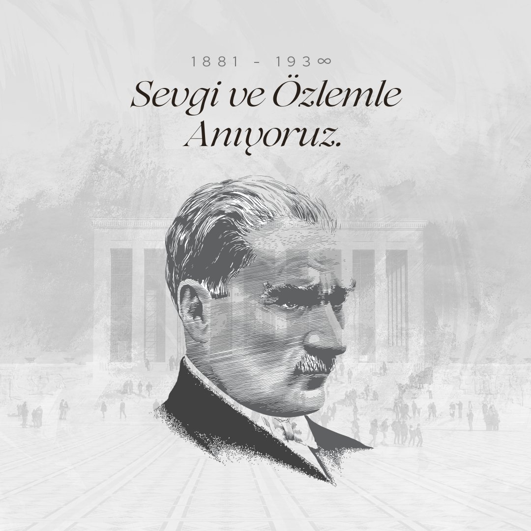 Dün, bugün, yarın ve daima! 🖤

Ulu Önderimiz Gazi Mustafa Kemal Atatürk’ü, aramızdan ayrılışının 84. yılında sevgi, saygı ve özlemle anıyoruz.