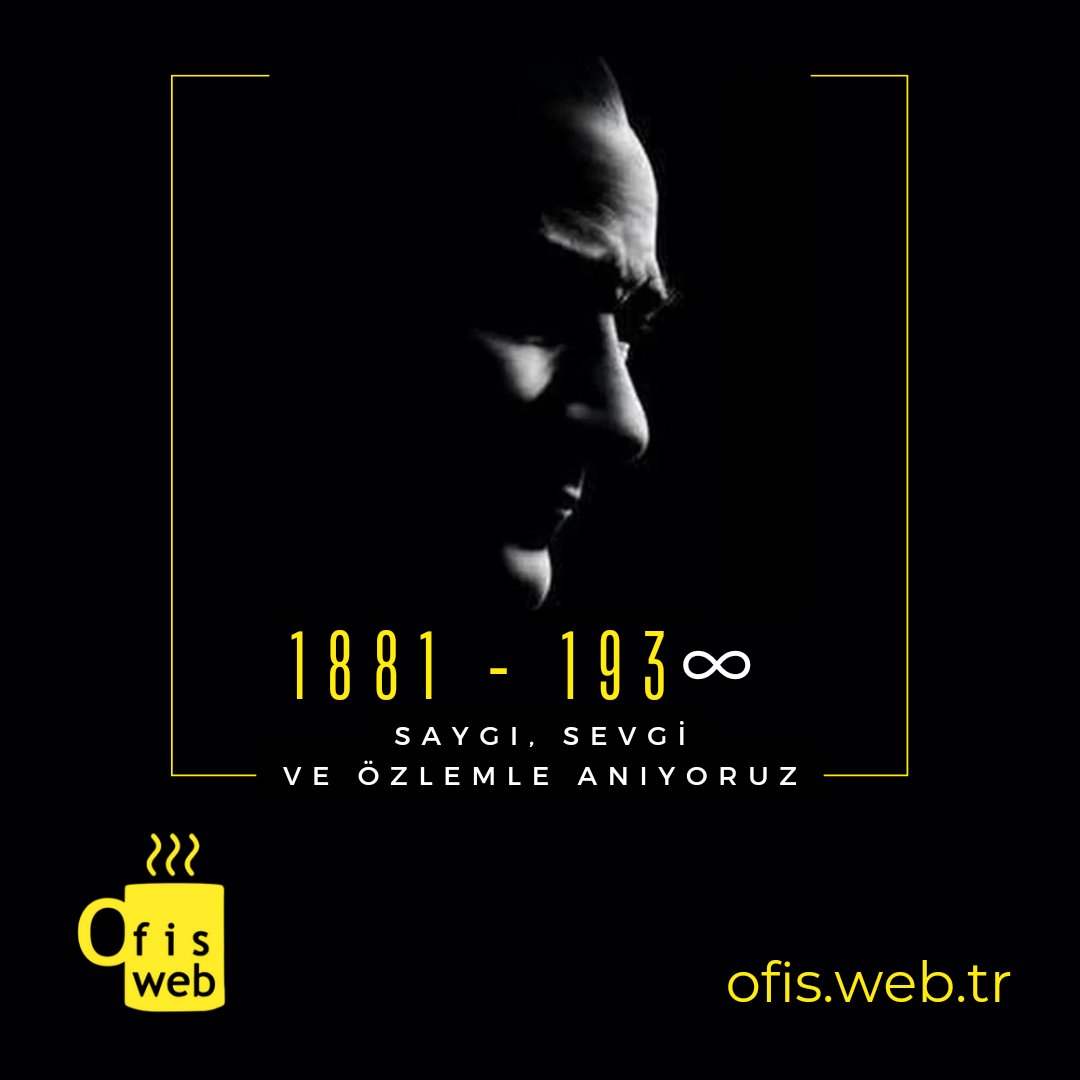 Aramızdan ayrılışının 84. yılında Mustafa Kemal Atatürk'ü sevgi, saygı ve özlemle anıyoruz... #10Kasım
