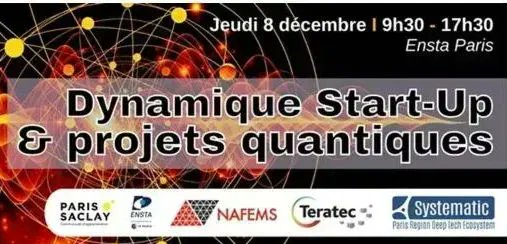 Teratec (@teratec_eu) on Twitter photo 📌 Ne manquez pas le séminaire #TQCI sur le #Quantique coorganisé avec <a href="/NAFEMS/">NAFEMS</a>, <a href="/Pole_Systematic/">Pôle Systematic</a>, <a href="/agglopariSaclay/">Agglomération Paris-Saclay</a> & <a href="/Teratec_EU/">Teratec</a>! 
🔎 Nous parlerons innovations algorithmiques & #startups!
📆 08/12, de 9h30 à 17h, à <a href="/ENSTAParis/">ENSTA Paris</a> - inscrivez-vous 👉 buff.ly/3WMzyLW 📌 Ne manquez pas le séminaire #TQCI sur le #Quantique coorganisé avec <a href="/NAFEMS/">NAFEMS</a>, <a href="/Pole_Systematic/">Pôle Systematic</a>, <a href="/agglopariSaclay/">Agglomération Paris-Saclay</a> & <a href="/Teratec_EU/">Teratec</a>! 
🔎 Nous parlerons innovations algorithmiques & #startups!
📆 08/12, de 9h30 à 17h, à <a href="/ENSTAParis/">ENSTA Paris</a> - inscrivez-vous 👉 buff.ly/3WMzyLW