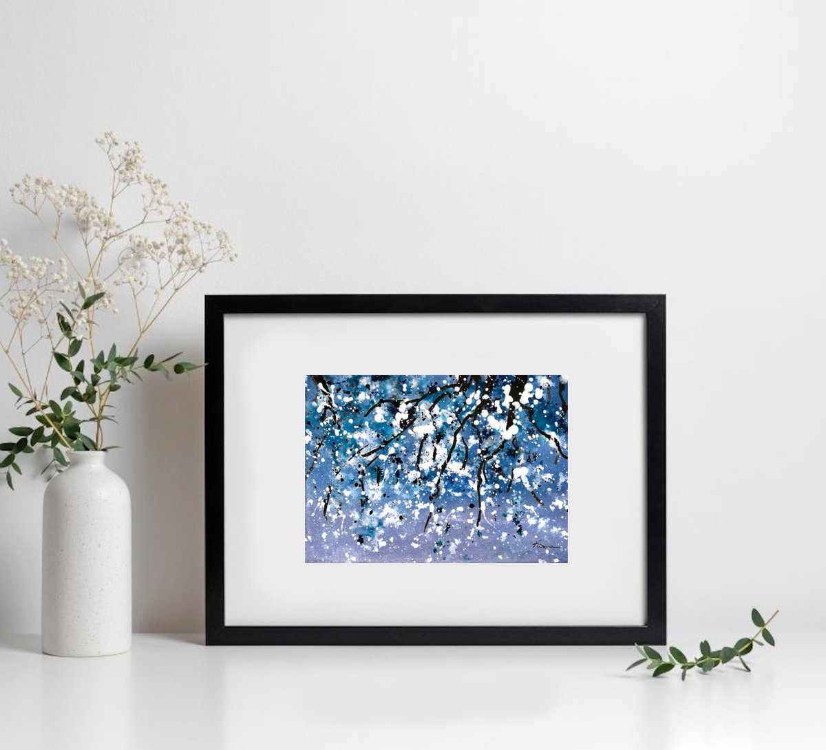 kumebryant's tweet image. #dailyart #blueabstract #abstractpainting #smallabstract