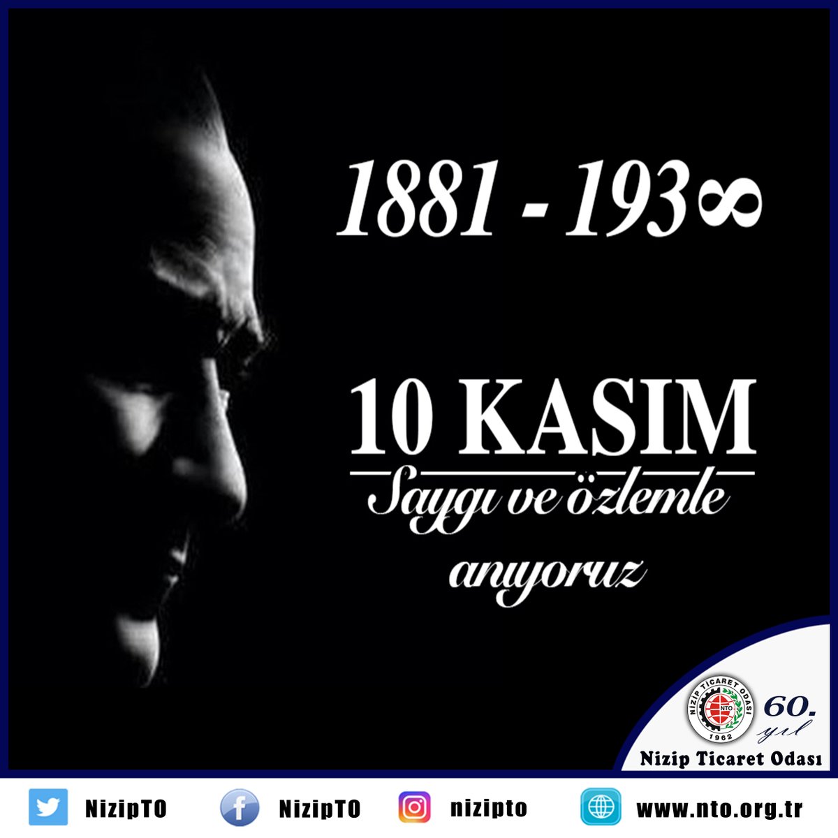 Nizip Ticaret Odası (@nizipto) on Twitter photo 🇹🇷 Türkiye Cumhuriyeti’nin kurucusu Gazi Mustafa Kemal Atatürk’ü bir kez daha saygı, özlem ve rahmetle anıyoruz. <a href="/MehmetOzyurtNto/">Mehmet Özyurt</a>
#10Kasım
#MustafaKemalAtatürk 🇹🇷 Türkiye Cumhuriyeti’nin kurucusu Gazi Mustafa Kemal Atatürk’ü bir kez daha saygı, özlem ve rahmetle anıyoruz. <a href="/MehmetOzyurtNto/">Mehmet Özyurt</a>
#10Kasım
#MustafaKemalAtatürk