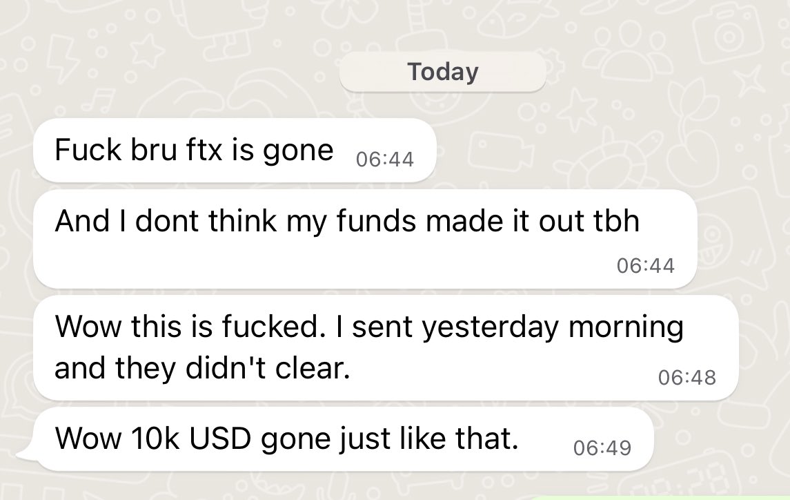 Had a friend that only really caught up on the news a bit late. What a shitshow!!

I hope <a href="/SBF_FTX/">SBF</a> rots in jail for the rest of his life. Retweet this if you agree! <a href="/FTX_Official/">FTX</a> was the biggest scam in crypto history!!! I’m mind blown!!