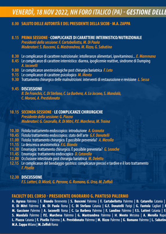 SICOB_org's tweet photo. Gestione delle complicanze post chirurgia Bariatrica https://t.co/QpadS3826J https://t.co/HovB62C7dd