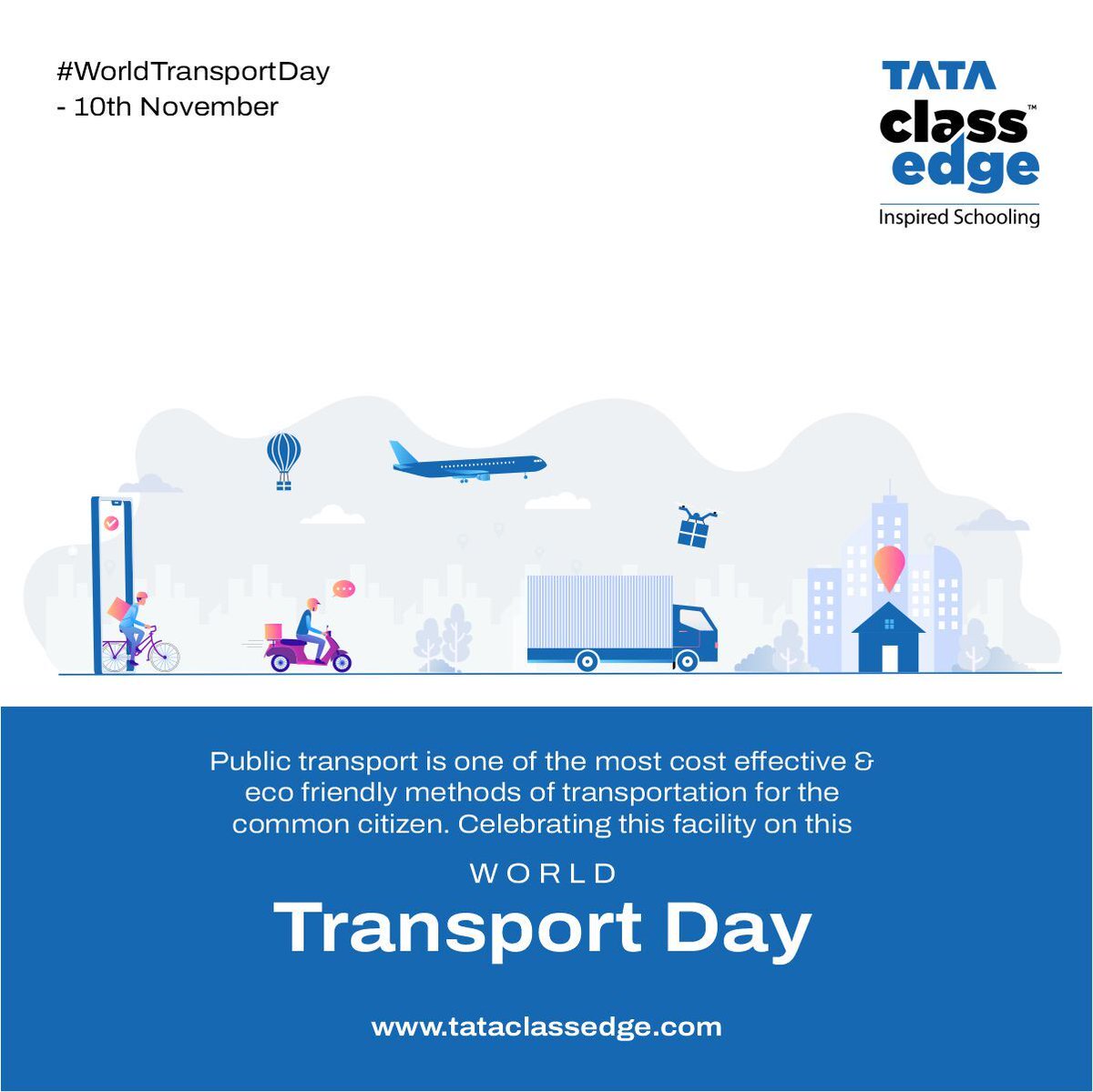 From horses &amp; camels to planes, metros &amp; personal vehicles, #Transportation modes have evolved drastically due to technological advancements, which reflects the importance of transportation in the life of humans. Wishing you all a happy #WorldTransportDay

#transport #edtech