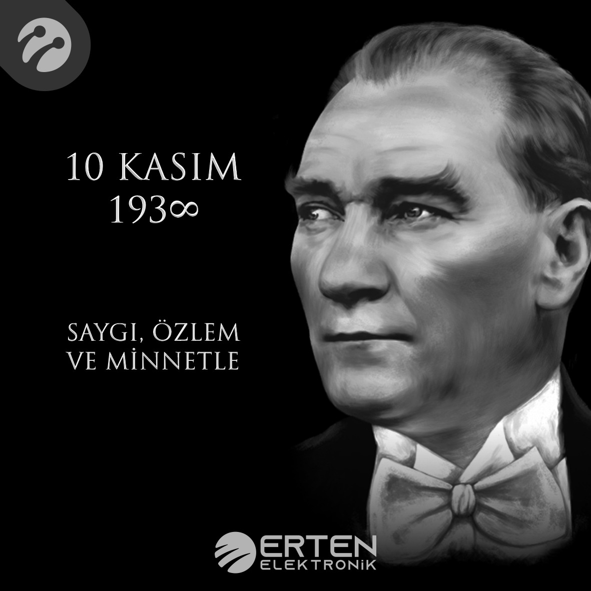 ErtenEIektronik's tweet photo. 🇹🇷 Ulu Önder Mustafa Kemal Atatürk’ü daima saygı ve özlemle anıyoruz♾ 

#10Kasım #OnKasım #10November #Anıtkabir #MustafaKemalAtatürk #Atatürk #UluÖnder #turkcell #ertenelektronik https://t.co/FSU4CVa0OR