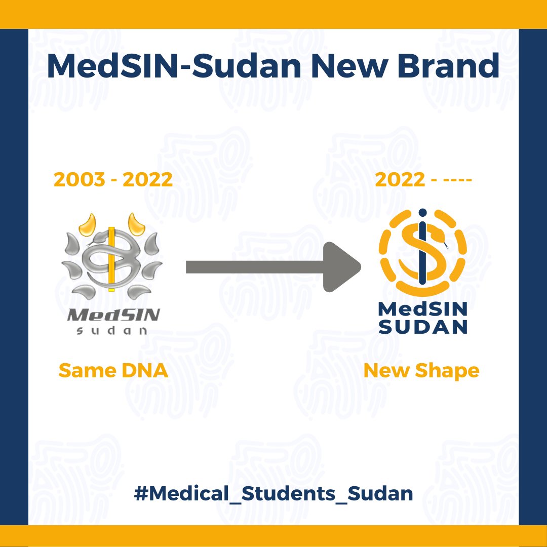 MedsinSudan's tweet photo. We would like to introduce you to the New MedSIN-Sudan Brand, it emphasizes our values and vision which is to produce the best future doctors wherever they are who carry the concerns of mankind and who believe in the message of humanity in medicine.
#medical_students_sudan https://t.co/ANtpBq77Bs