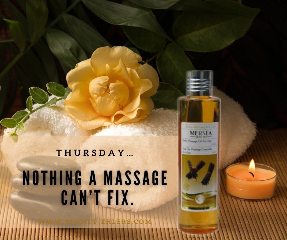 Thursday… Nothing a massage can’t fix. 

#skincare #deadseaminerals #massage #seaspirit