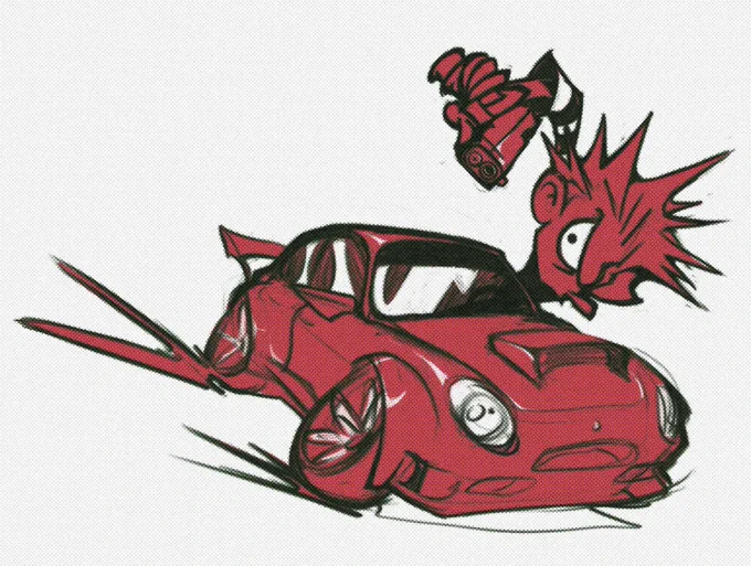 A car doodle n a commission 