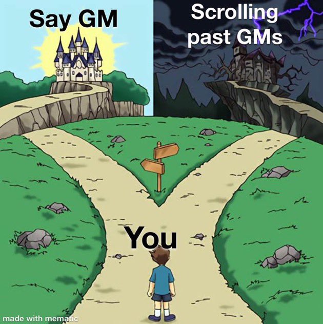 gm everyone ☕️☀️🤍 let’s do better today 

say it back for the gm culture fam 🤝