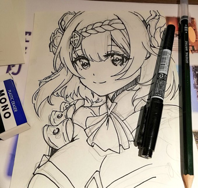 レターセットは売ってたのでチラシの裏ならぬ便箋の裏に描いてみましたがどうですかね? 