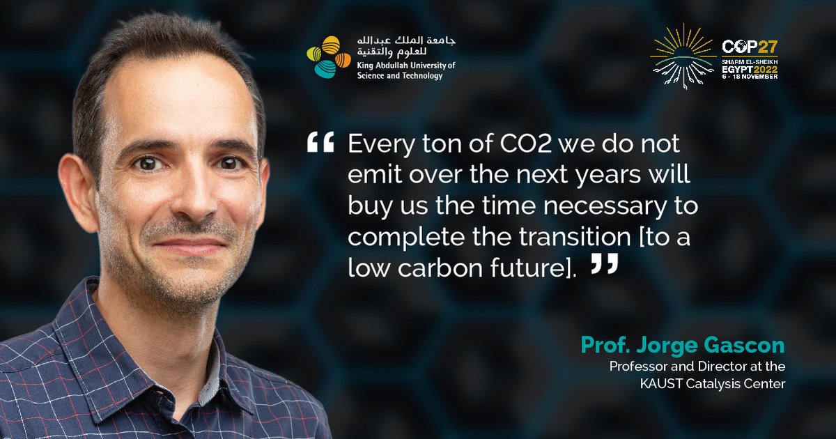 KAUST_News's tweet photo. Time is of the essence to make the transition to a more sustainable future. ​

KAUST will be at this year’s @_InnovationZone at @COP27P, where dynamic solutions &amp; partnerships for #ClimateAction will begin. ​

Read more: https://t.co/3Zr6FDS23p ​
​
#COP27 https://t.co/0gDK0TlJjw