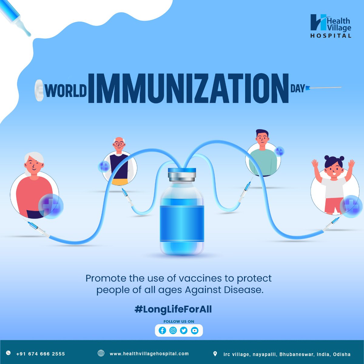 HospitalVillage's tweet photo. Protect yourself and others. Get vaccinated.
👉To book an appointment,
please call 7064427700
👉Also,
🌐 Visit us at https://t.co/CeR4kcz6Hc
#worldimmunizationday #immunization #worldimmunizationweek2022 #immunizationday #MultispecialtyHospital #healthvillagehospital https://t.co/nJYF6zENRE