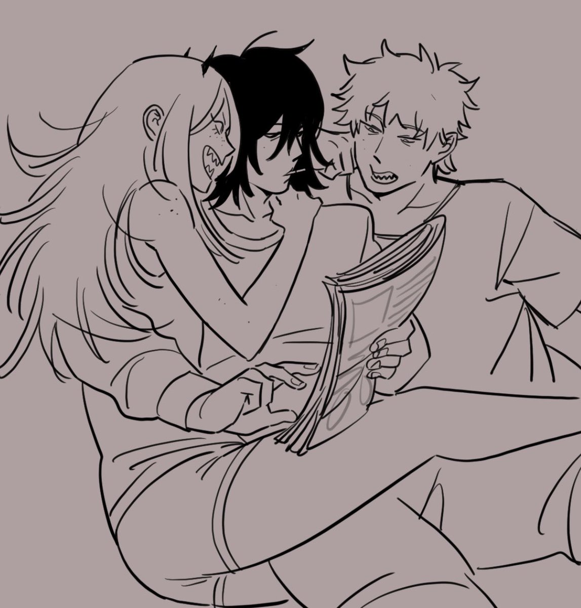 1am doodles of the fambly. pretend everything is Normal here 