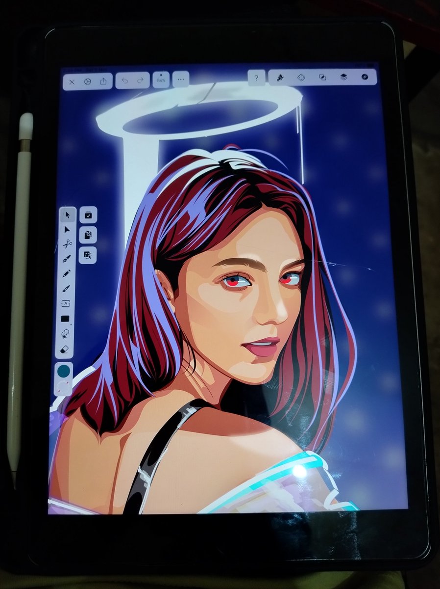 dragoartwork's tweet photo. @vectornator 
#vectorart #vector #portrait https://t.co/vENENnykw9
