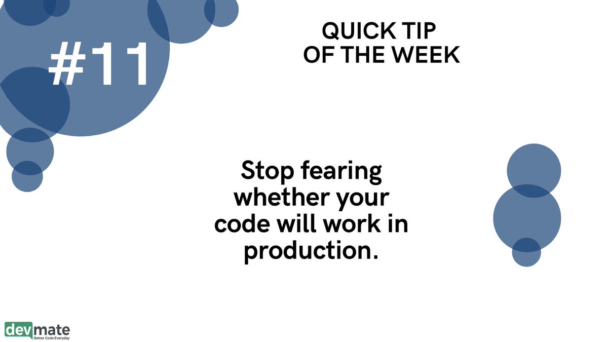 devmateSoftware's tweet image. Stop fearing - start testing!

#devmate #unittesting #programming #programminglanguages #java #softwareengineering #softwaredeveloper #coding #bettercode #developers #softwarequality #automatedsoftwaretesting #cleancode