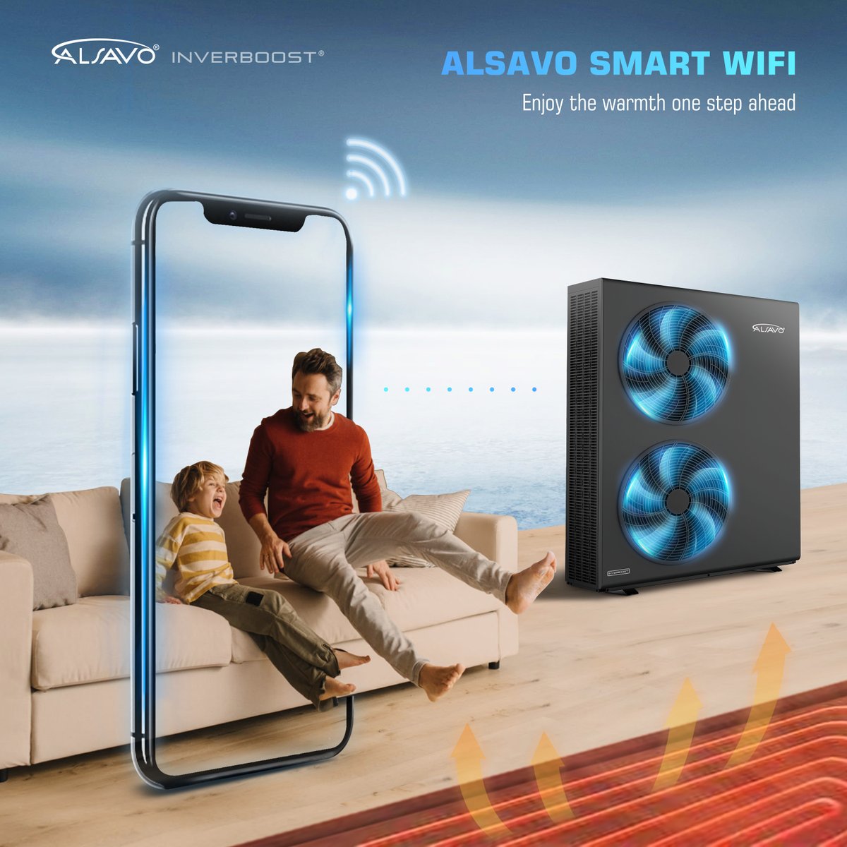 No matter work，business trip，back home can have a warm.
———
#energysaving
#ASHP
#heatpumps
#househeating
#comfort
