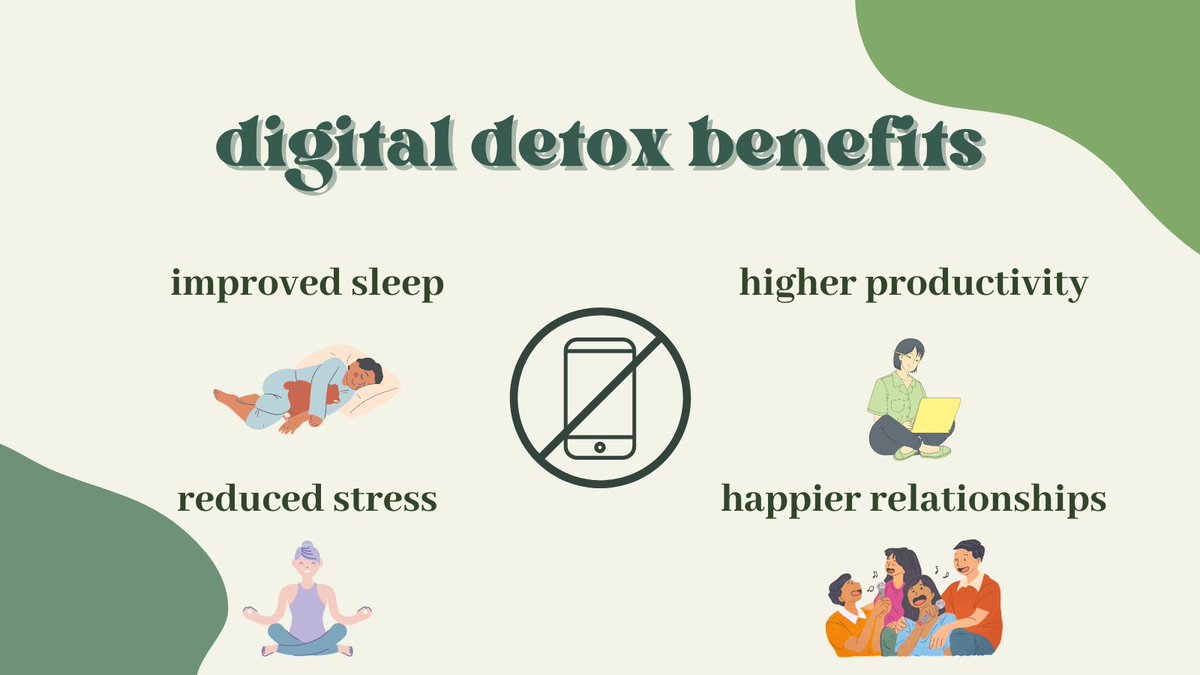 UnplugMason's tweet photo. Thinking about reducing your screen time?

Students reported improved sleep, reduced anxiety, and a positive change in mood immediately following a #digitaldetox 
@CWB_Mason @Mason_Kindness 

#DDFacts #UnplugMason #MimsPR https://t.co/8OtdZG5ykT