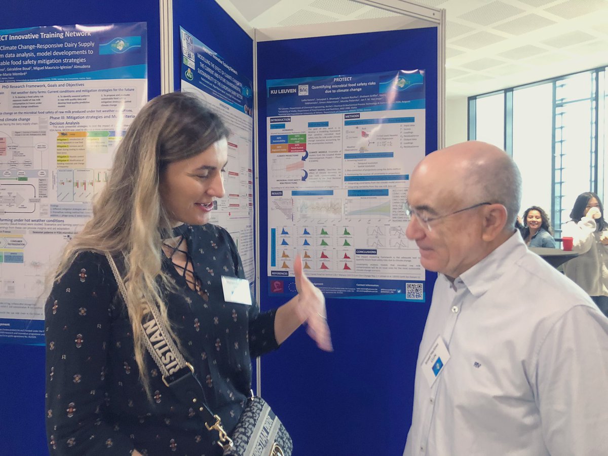 👉 <a href="/stellaroufou/">Stella roufou</a> presenting a comprehensive overview of her PhD study within <a href="/MSCActions/">Marie Skłodowska-Curie Actions</a> <a href="/PROTECT_ITN/">PROTECT-ITN</a> : 

“#ClimateChange affecting microbial dynamics in dairy” 👏

Great collaboration
<a href="/UMmalta/">University of Malta</a> <a href="/Vasilis62/">Vasilis</a> &amp;
#clun Cooperativas Lácteas Unidas &amp; <a href="/KULeuvenBioTeC/">KULeuvenBioTeC+</a> <a href="/ssbhonsale/">Satyajeet Bhonsale</a> <a href="/LydKats/">Lydia Katsini</a>!