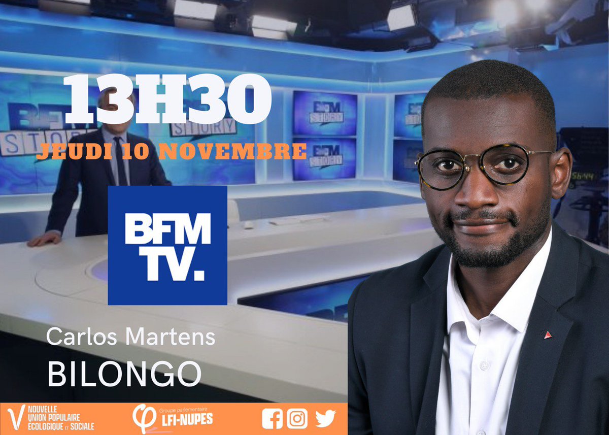 Il va intervenir concernant le dossier des migrants bloqués en mer. Lui c'est le Député National Français d'origine congolaise. Je le soutiens.