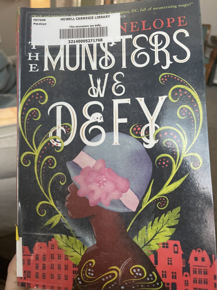 GreerLibrarian's tweet photo. This book is so wonderful, but thanks to sticker placement my brain expects something totally different every time I pick it up. 😂 #munstersvsmonsters @leslyepenelope https://t.co/k2mKaspuCD