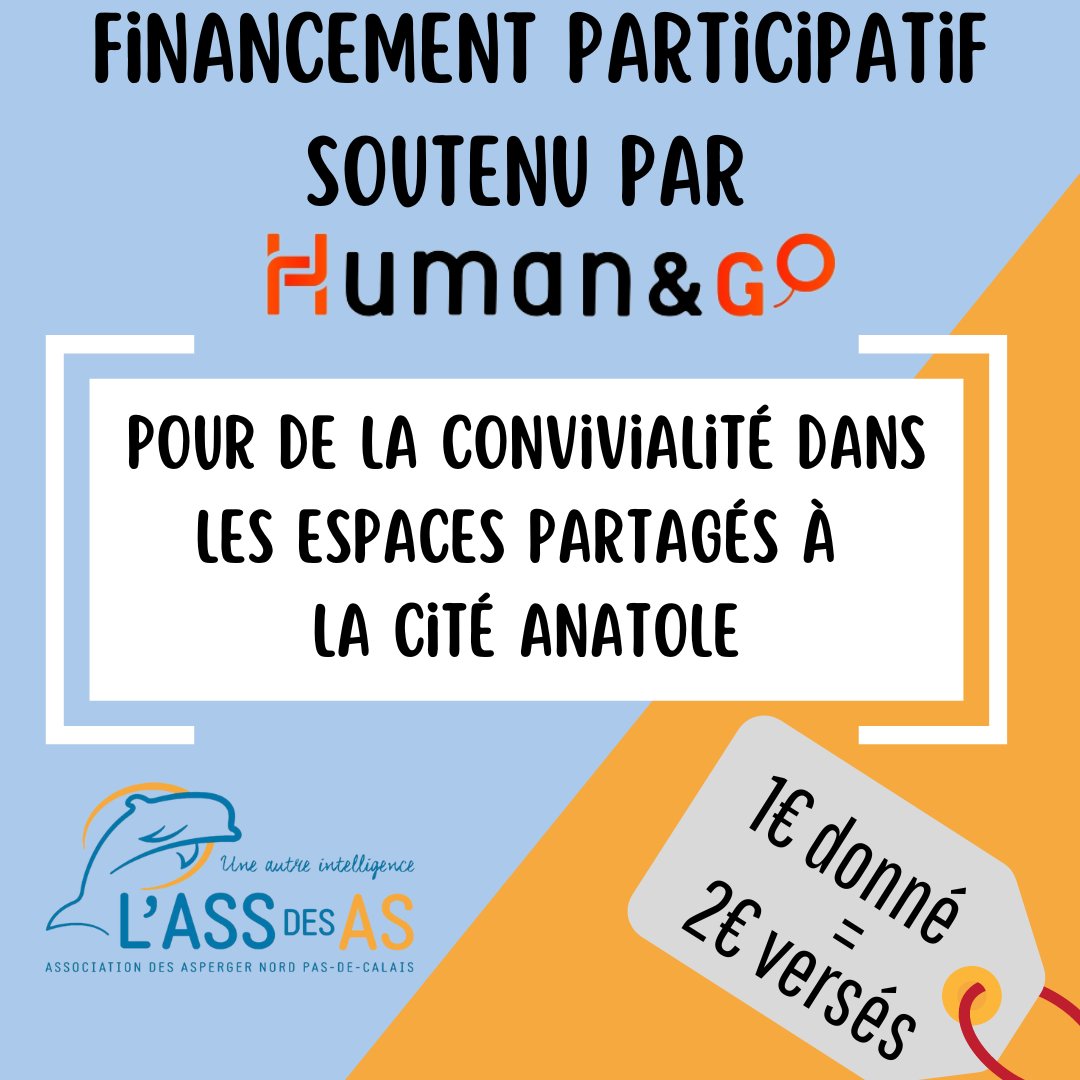 Pour nous permettre d’équiper les différents espaces communs et pour donner vie à notre projet d’#habitatinclusif, nous lançons une campagne de financement participatif sur Human&amp;Go et nous avons besoin de votre soutien !
Rendez-vous sur ce lien : humanandgo.fr/fr/projects/la…