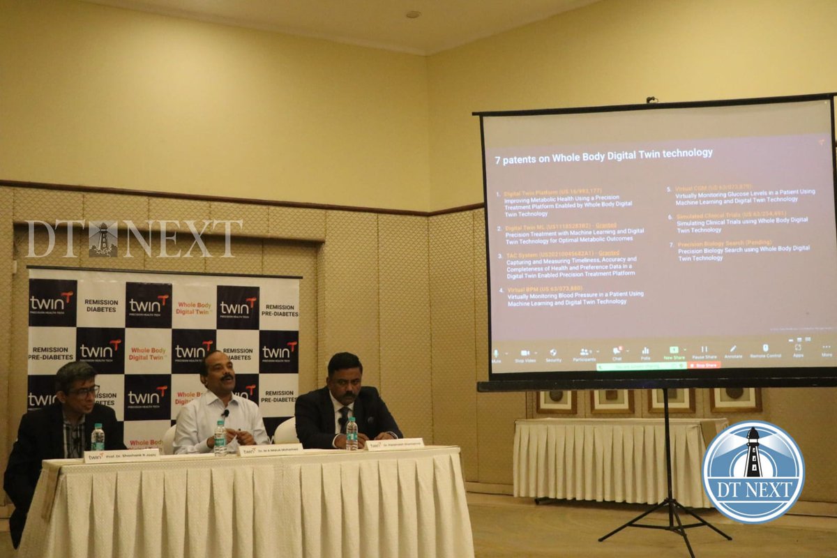 dt_next's tweet photo. Twin Health, a precision #healthplatform announced India’s first AI-based technology for the Remission of Type 2 Diabetes and other Chronic diseases.
📸 @_Hemanathan_
#TwinHealth #Health #healthnews #AI #ArtificialIntelligence #AItechnology #type2diabetes #chronicdiseases https://t.co/v5QoWDstnM
