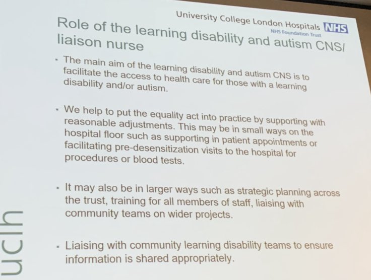 Interested to hear about the amazing work of Sarah Cope, LD and autism CNS/liaison nurse. Great to have people in these roles supporting young people #RCPCHyouth22